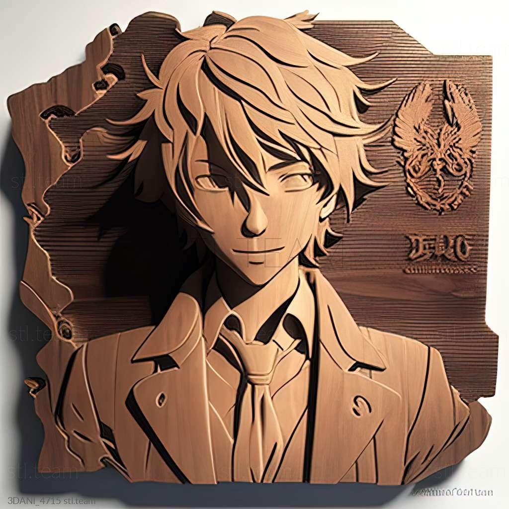 Судзумура Кеничи из Bungo Stray Dogs, Аниме 3D модель для ЧПУ: STL / MAX  (obj)